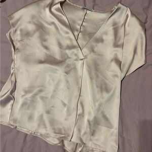 Zara pink silky top